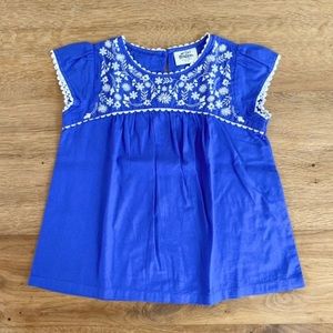 Beautifully embroidered short sleeve blouse